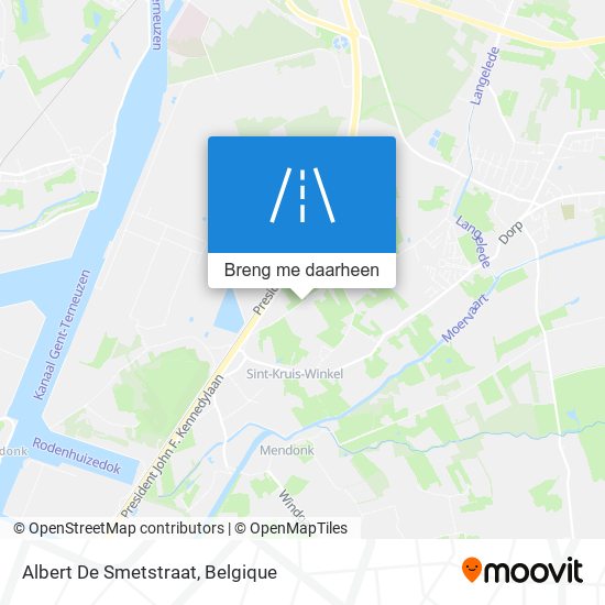 Albert De Smetstraat kaart
