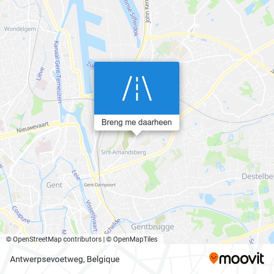 Antwerpsevoetweg kaart