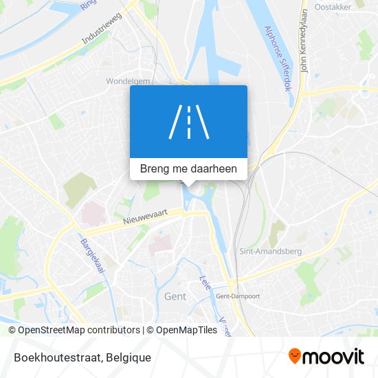 Boekhoutestraat kaart