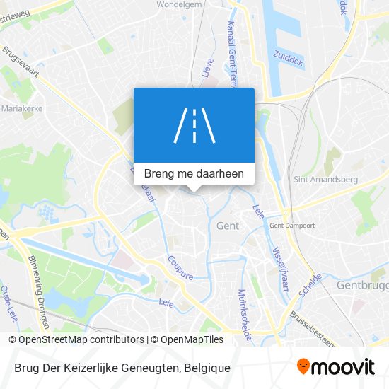 Brug Der Keizerlijke Geneugten kaart