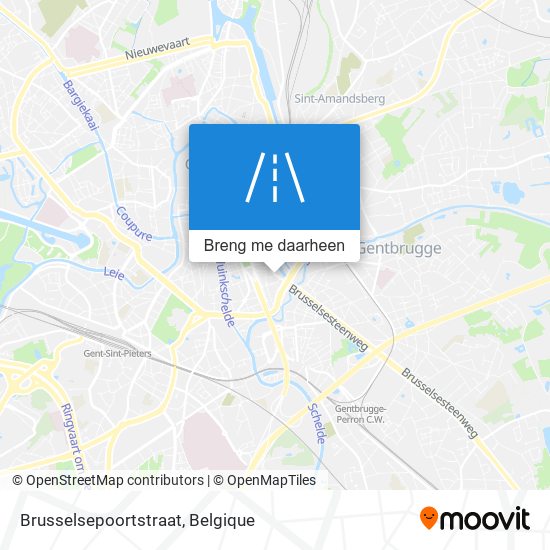 Brusselsepoortstraat kaart