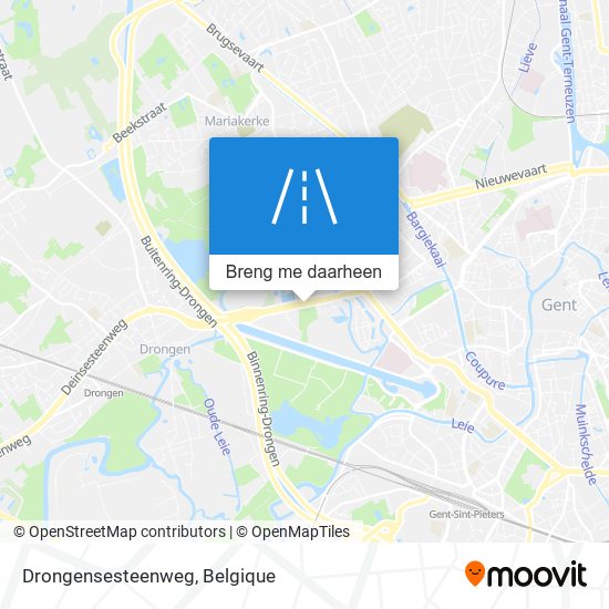 Drongensesteenweg kaart