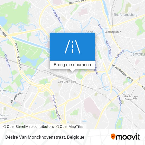 Désiré Van Monckhovenstraat kaart