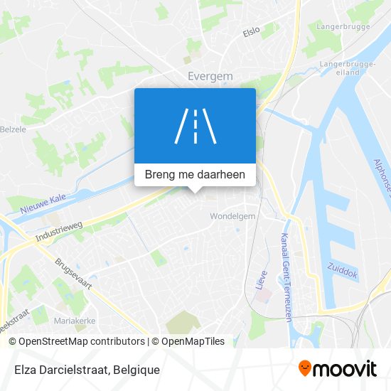 Elza Darcielstraat kaart
