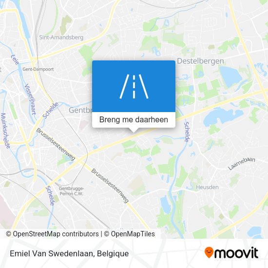 Emiel Van Swedenlaan kaart