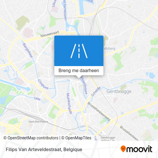 Filips Van Arteveldestraat kaart