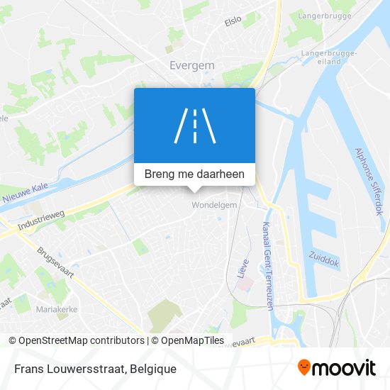 Frans Louwersstraat kaart