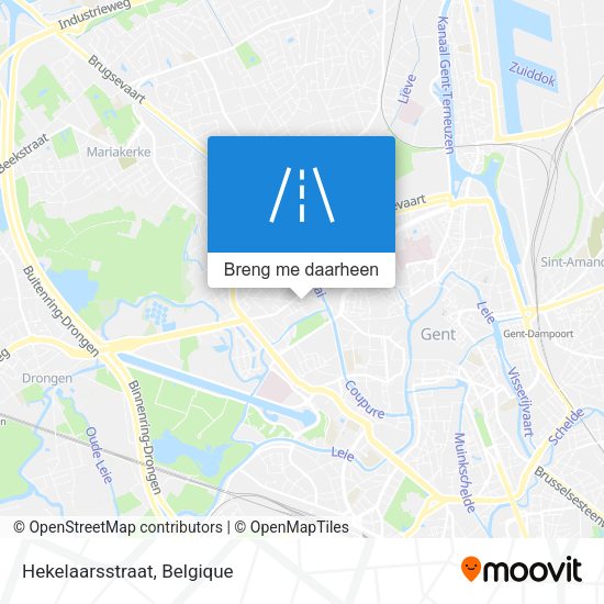 Hekelaarsstraat kaart