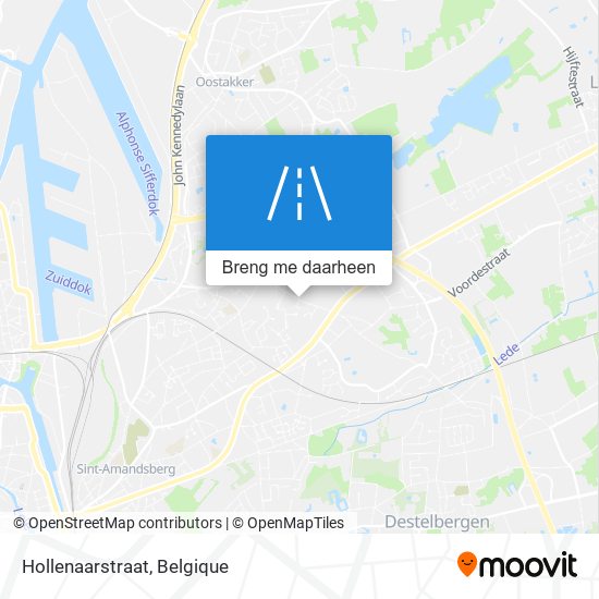 Hollenaarstraat kaart