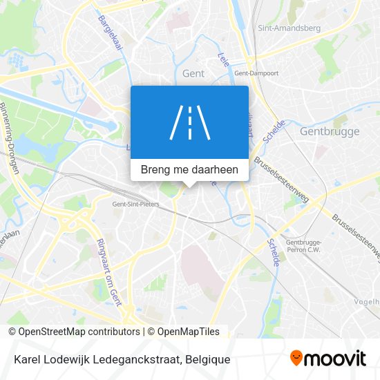Karel Lodewijk Ledeganckstraat kaart
