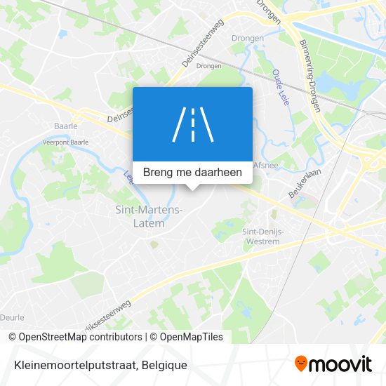 Kleinemoortelputstraat kaart
