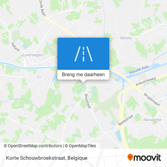 Korte Schouwbroekstraat kaart