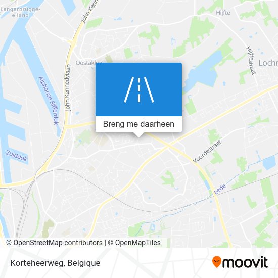 Korteheerweg kaart