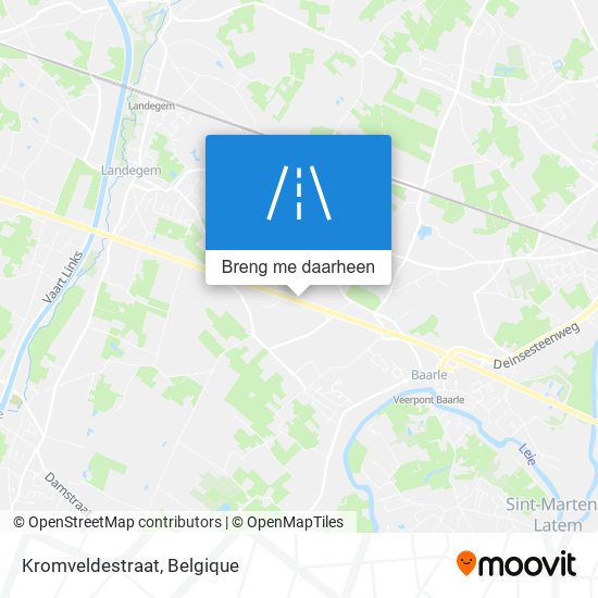 Kromveldestraat kaart