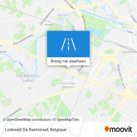 Lodewijk De Raetstraat kaart