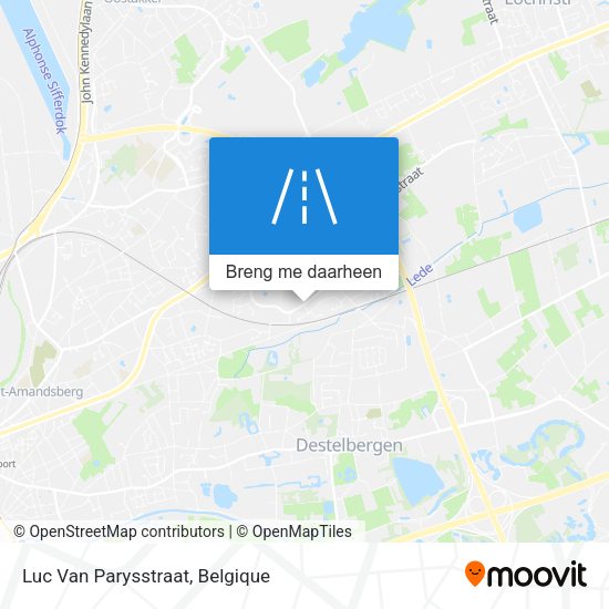 Luc Van Parysstraat kaart