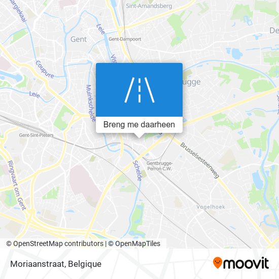 Moriaanstraat kaart