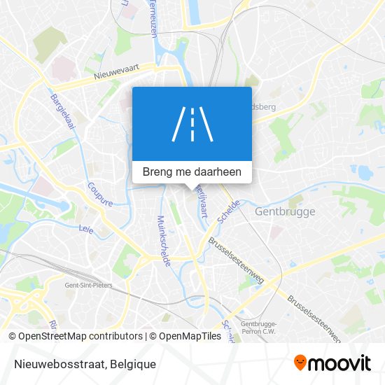 Nieuwebosstraat kaart