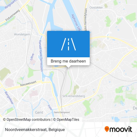 Noordveenakkerstraat kaart