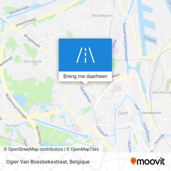 Ogier Van Boesbekestraat kaart