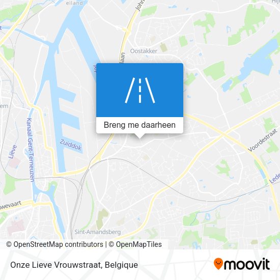 Onze Lieve Vrouwstraat kaart
