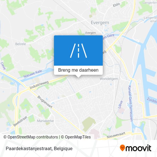 Paardekastanjestraat kaart