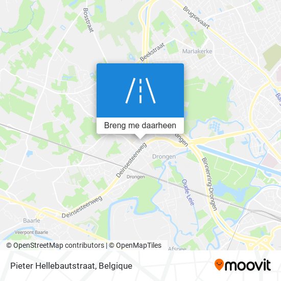 Pieter Hellebautstraat kaart