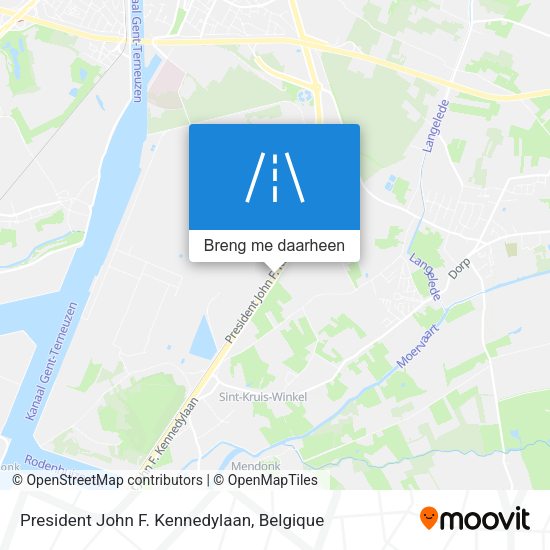 President John F. Kennedylaan kaart