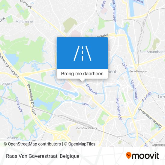 Raas Van Gaverestraat kaart