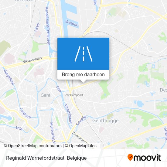 Reginald Warnefordstraat kaart