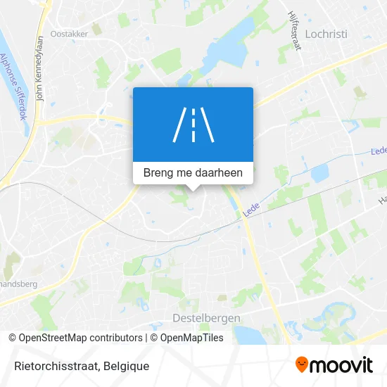 Rietorchisstraat kaart