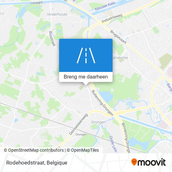 Rodehoedstraat kaart