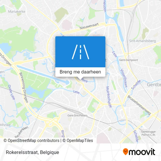 Rokerelsstraat kaart