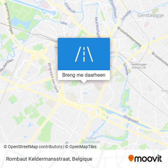 Rombaut Keldermansstraat kaart