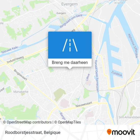 Roodborstjesstraat kaart