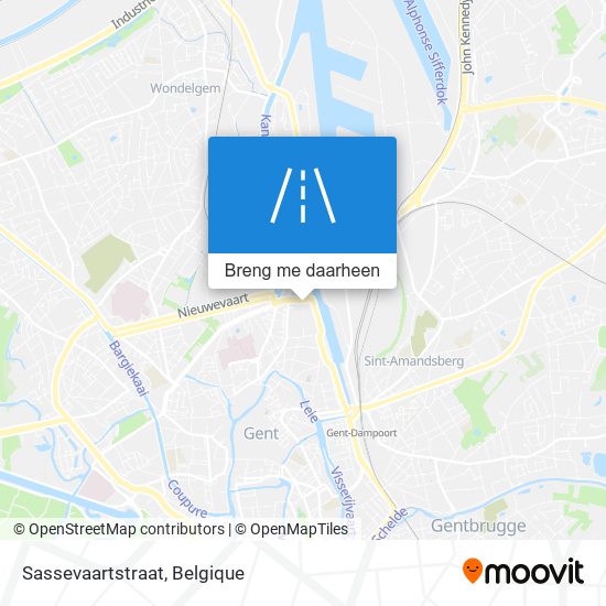 Sassevaartstraat kaart