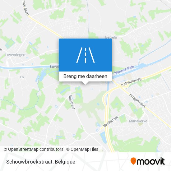 Schouwbroekstraat kaart