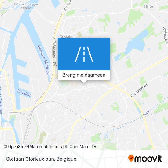 Stefaan Glorieuxlaan kaart