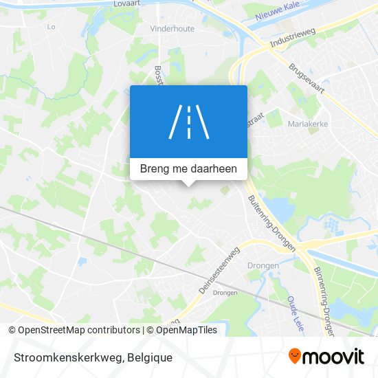 Stroomkenskerkweg kaart