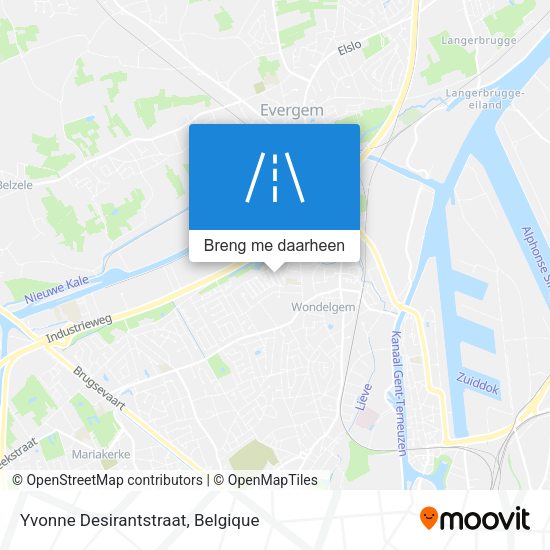 Yvonne Desirantstraat kaart