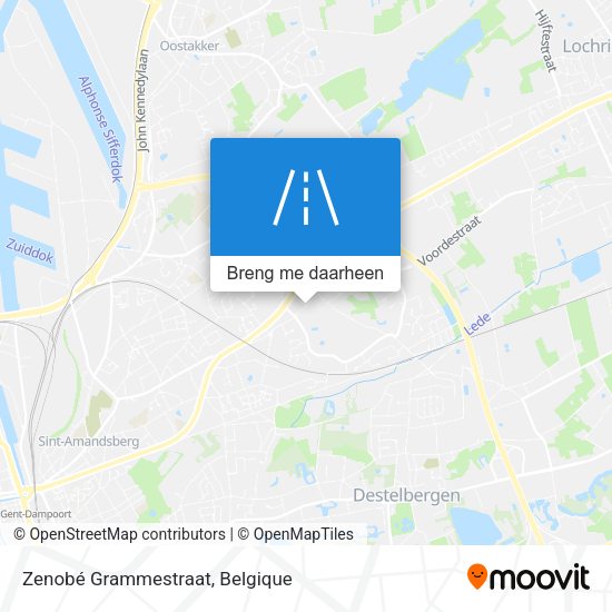 Zenobé Grammestraat kaart
