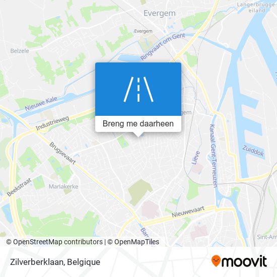 Zilverberklaan kaart