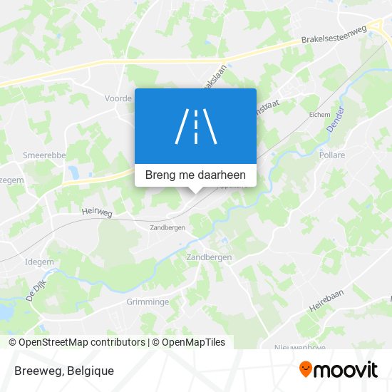 Breeweg kaart