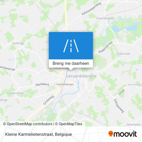 Kleine Karmelietenstraat kaart