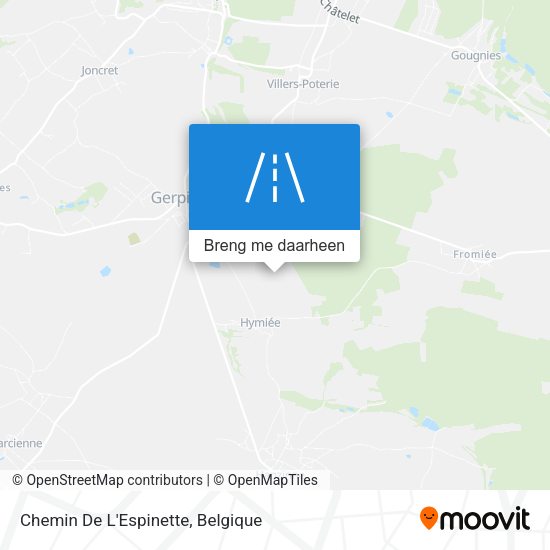 Chemin De L'Espinette kaart