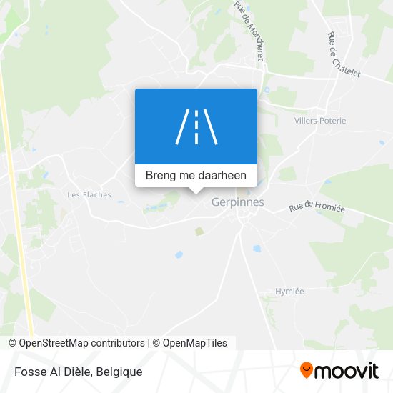 Fosse Al Dièle kaart