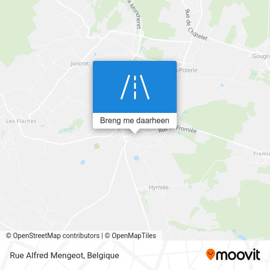 Rue Alfred Mengeot kaart