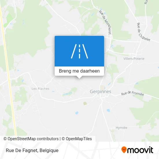 Rue De Fagnet kaart