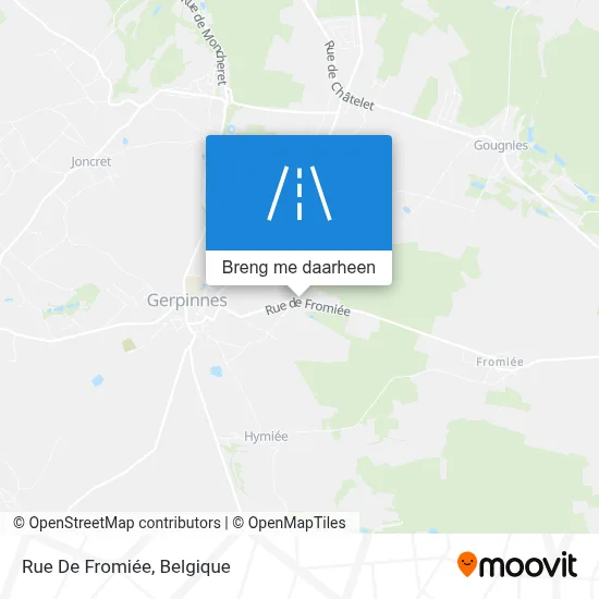 Rue De Fromiée kaart