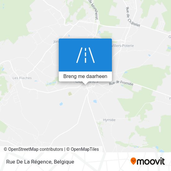 Rue De La Régence kaart